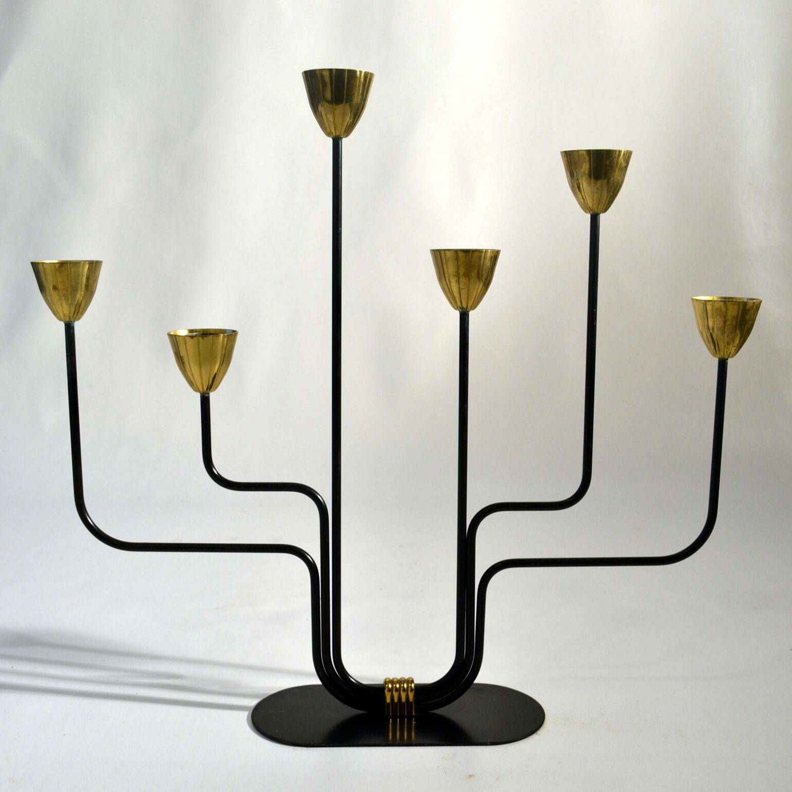 Candelabra By Gunnar Ander For Ystad Metall, Sweden, 1960's photo furniture