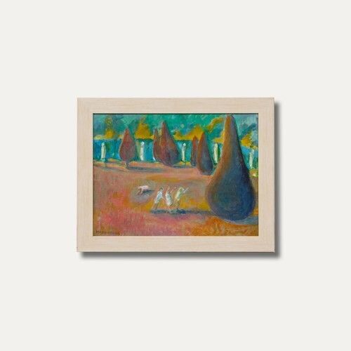 Mary Chugg (1935 2024)   Framed Contemporary Oil, At Chatsworth photo buy