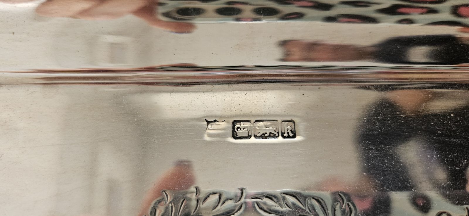 Edwardian Solid Silver Tray By Walker & Hall (1902) Exquisite Heirloom Piece photo for sale