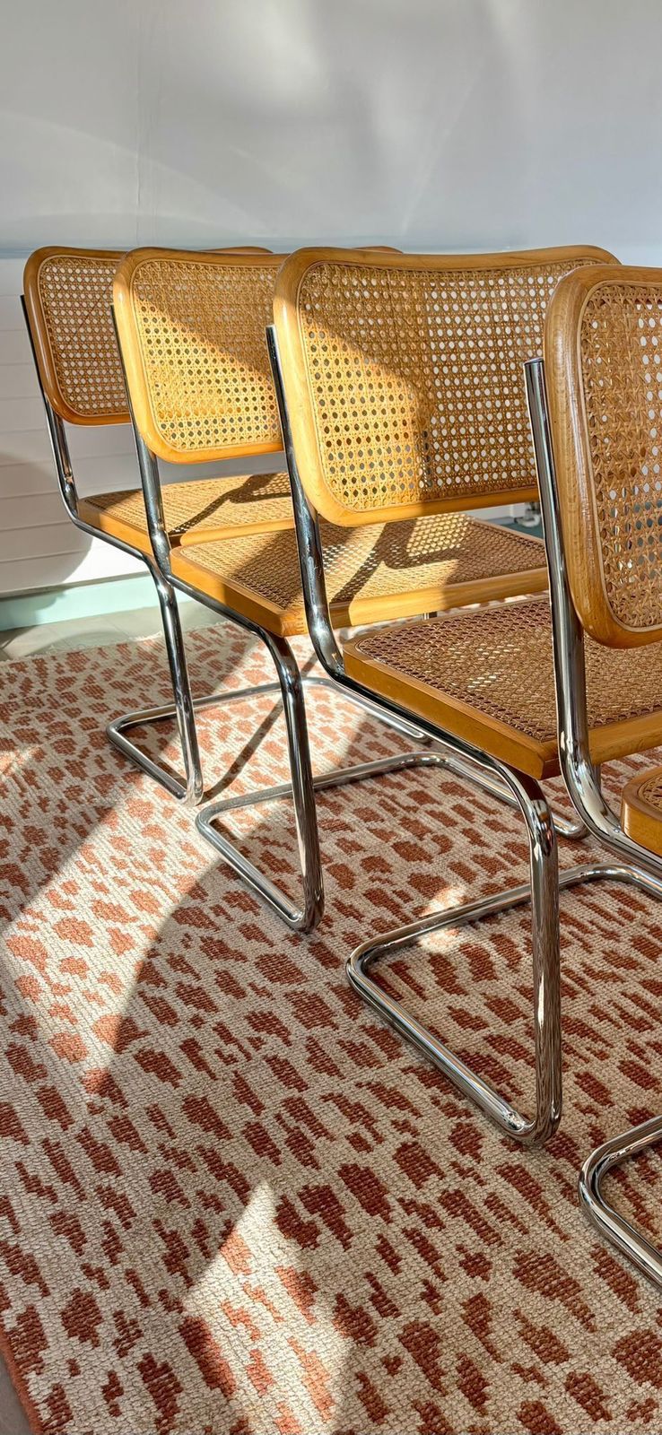 Set Of 4 Authentic Marcel Breuer B32 Cesca Chairs   Mid Century Modern Icons photo furniture