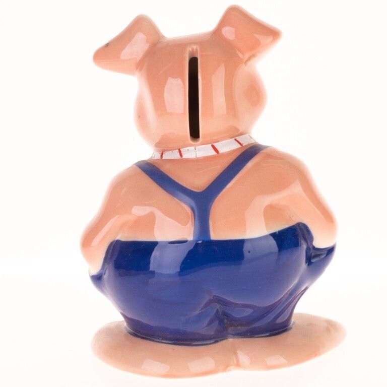 Wade’s English Ceramic Pottery Figural Piggy Coin Bank photo furniture