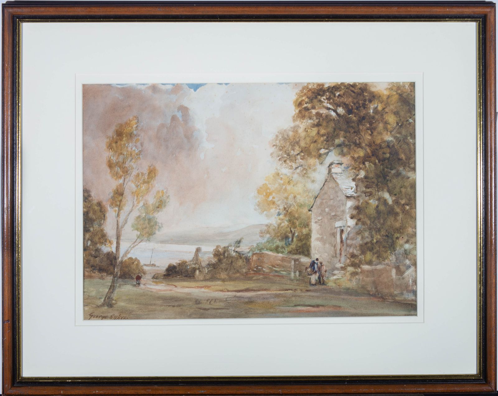 George Sykes (B.1863)   Early 20th Century Watercolour, Coastal Cottage