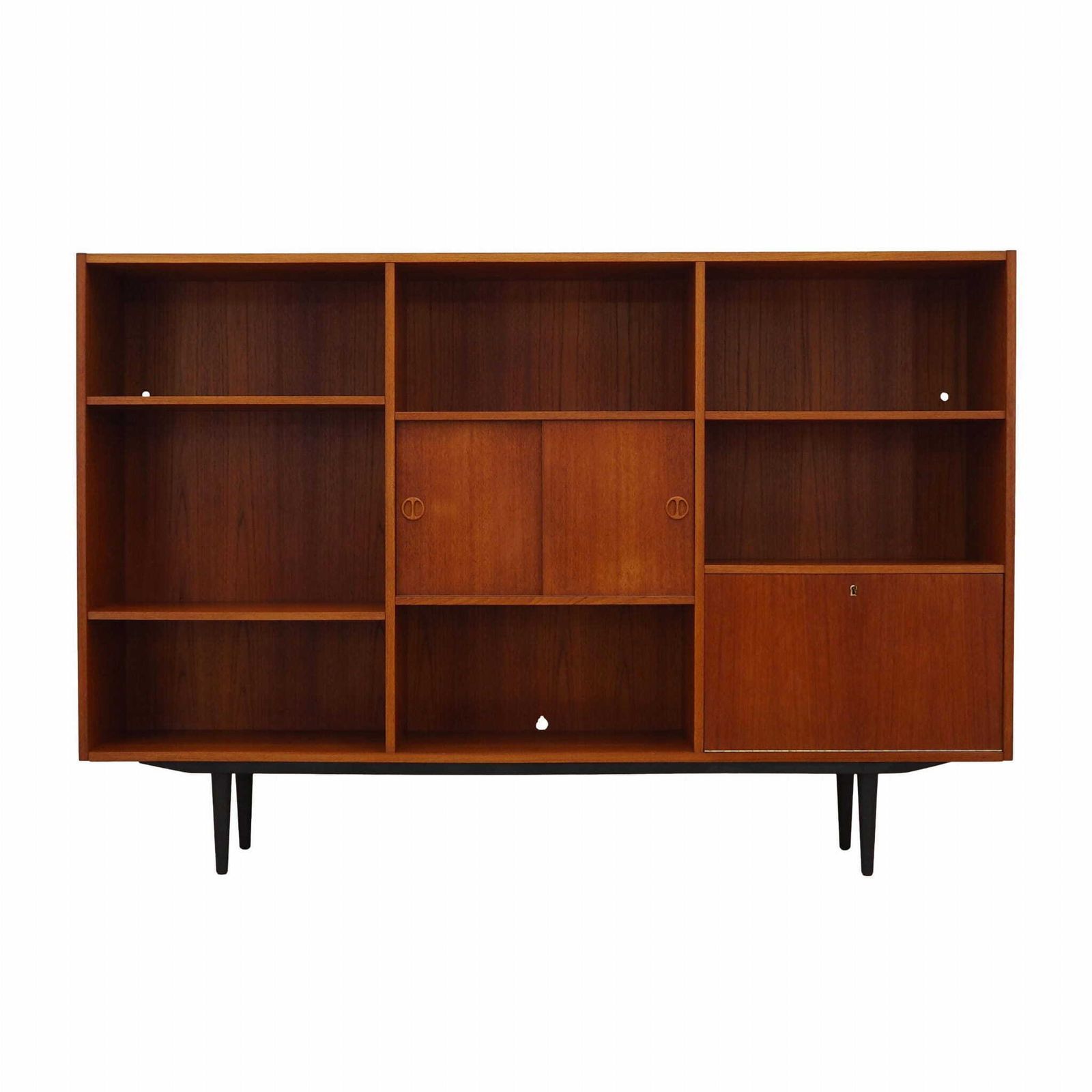 Teak Bookcase, Danish Design, 1970s, Production: Denmark