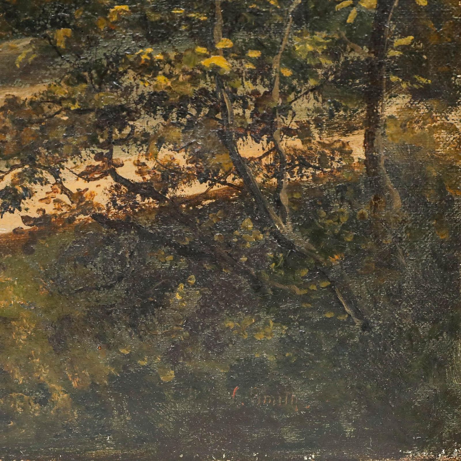 L. Smith   Late 19th Century Oil, Horse & Cart On A Mountain Pass photo vinterior
