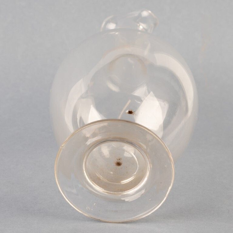 Antique Victorian Crystal Glass Wine Decanter Flask 19th Century photo furniture