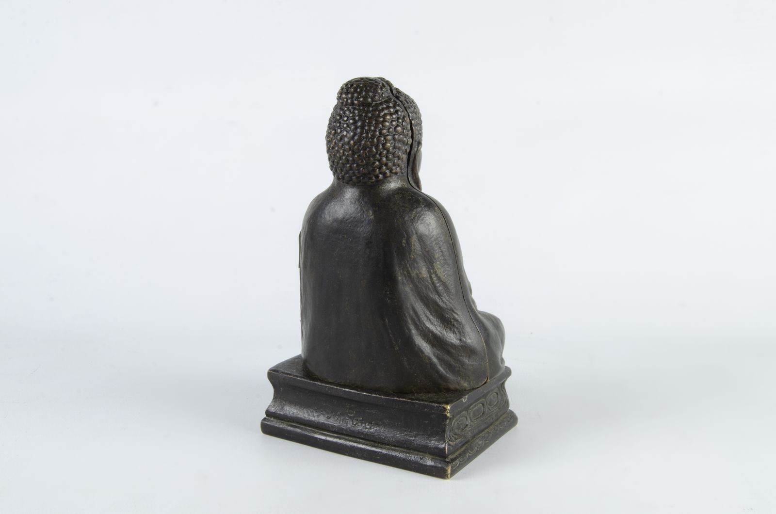 A Set Of Jugendstil Cold Painted Bronze Sculptures Of Buddha And A Gilt Priestess By Franz Bergmann, Austria photo furniture
