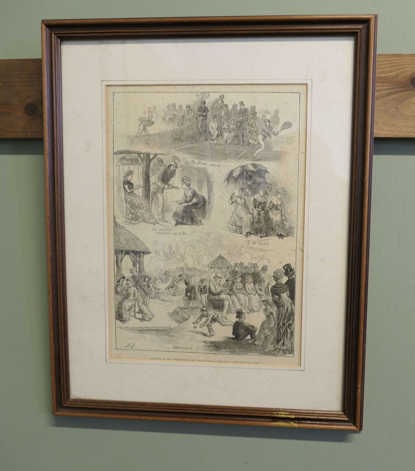 Humorous Sketches From Wimbledon 1879 photo furniture