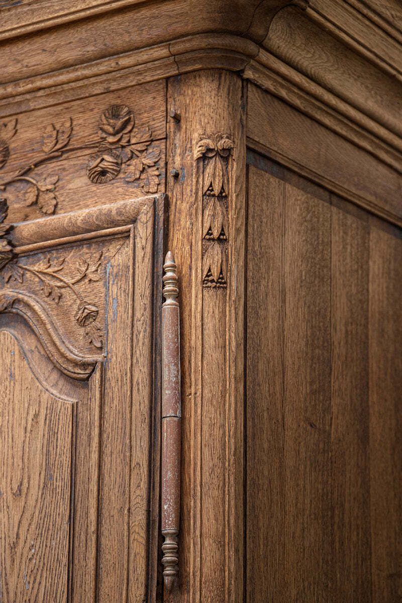 Rustic Antique French Marriage Armoire photo 4680.0