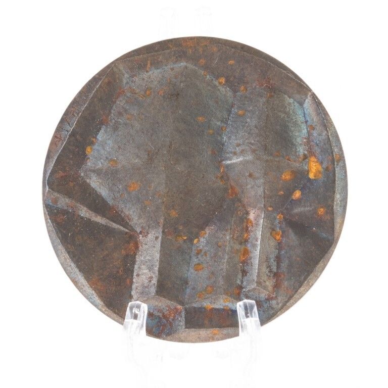 Antique Bronze Bas Relief Medallion Coin Sculpture