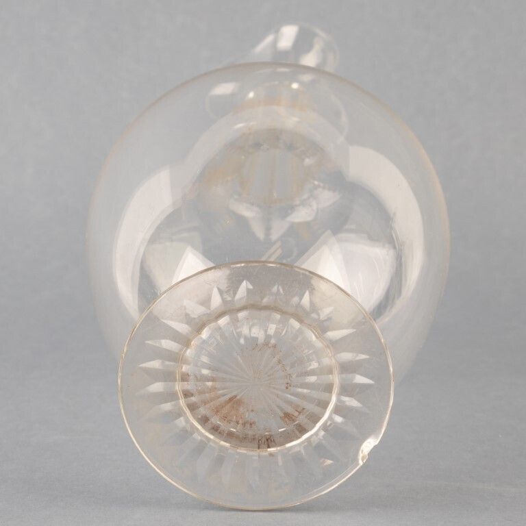 Antique Victorian Crystal Glass Wine Decanter 19th Century photo furniture