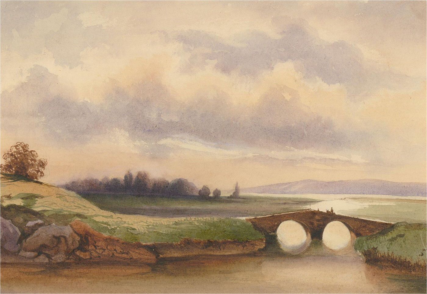 Late 19th Century Watercolour   After The Rain photo furniture