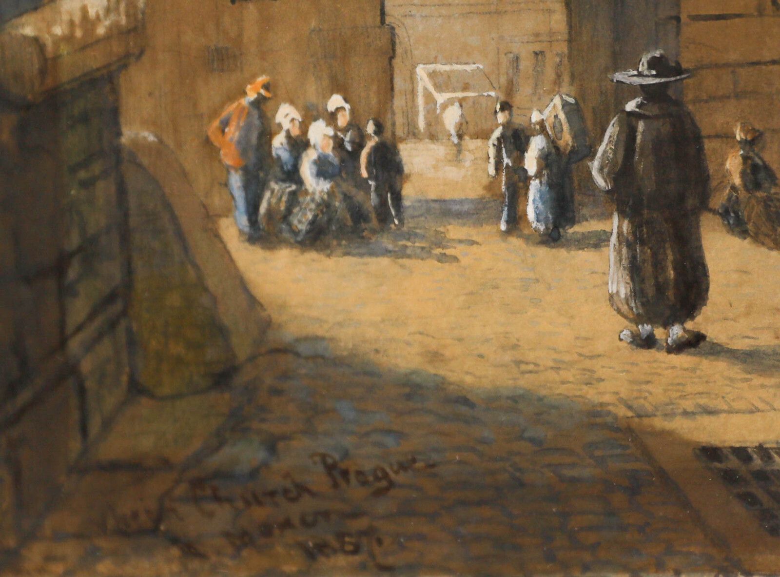 After Samuel Prout   Framed Late 19th Century Watercolour, Thein Church, Prague photo vinterior