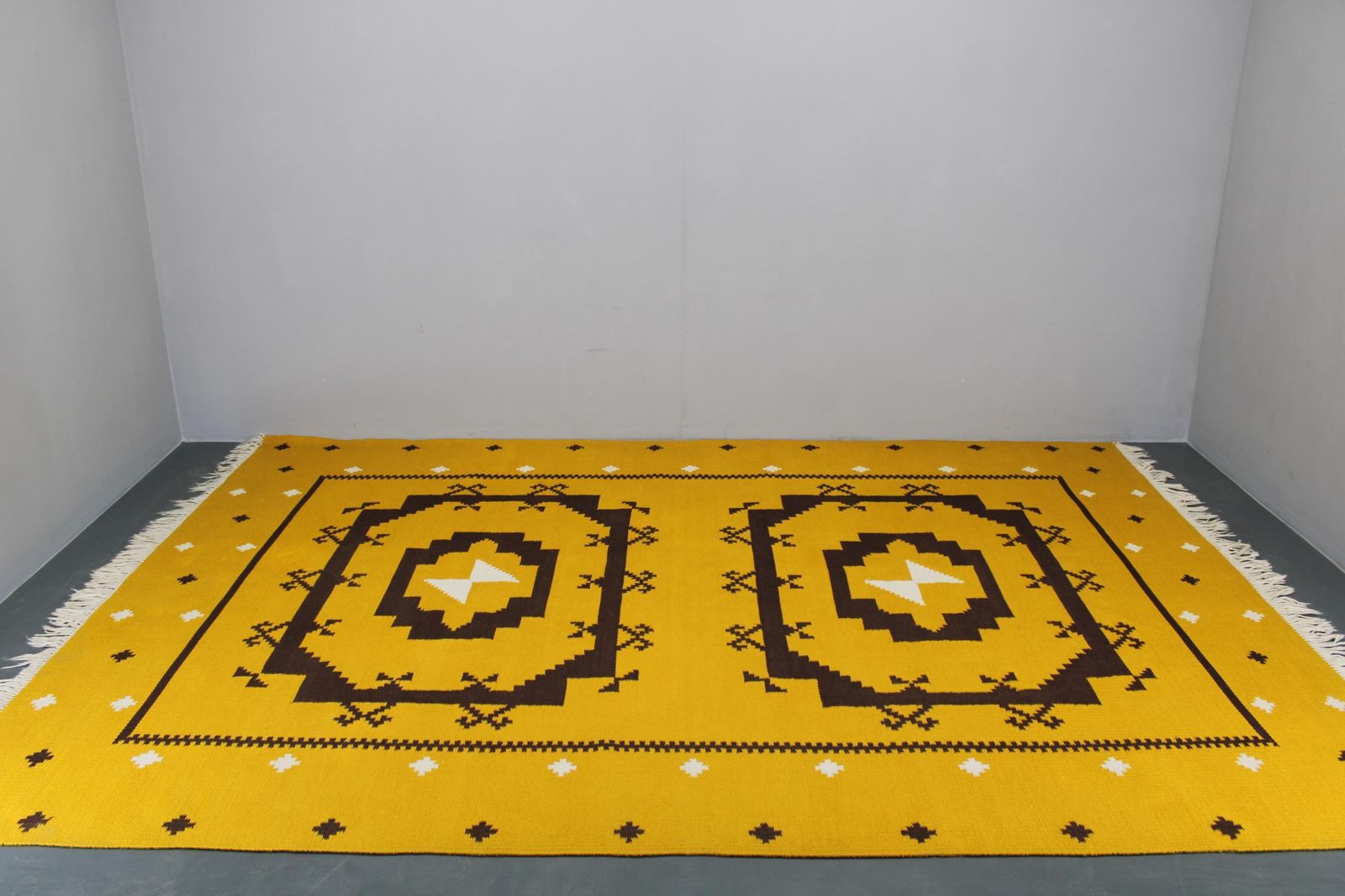 1950s Large Kilim Wool Rug, Czechoslovakia photo for sale