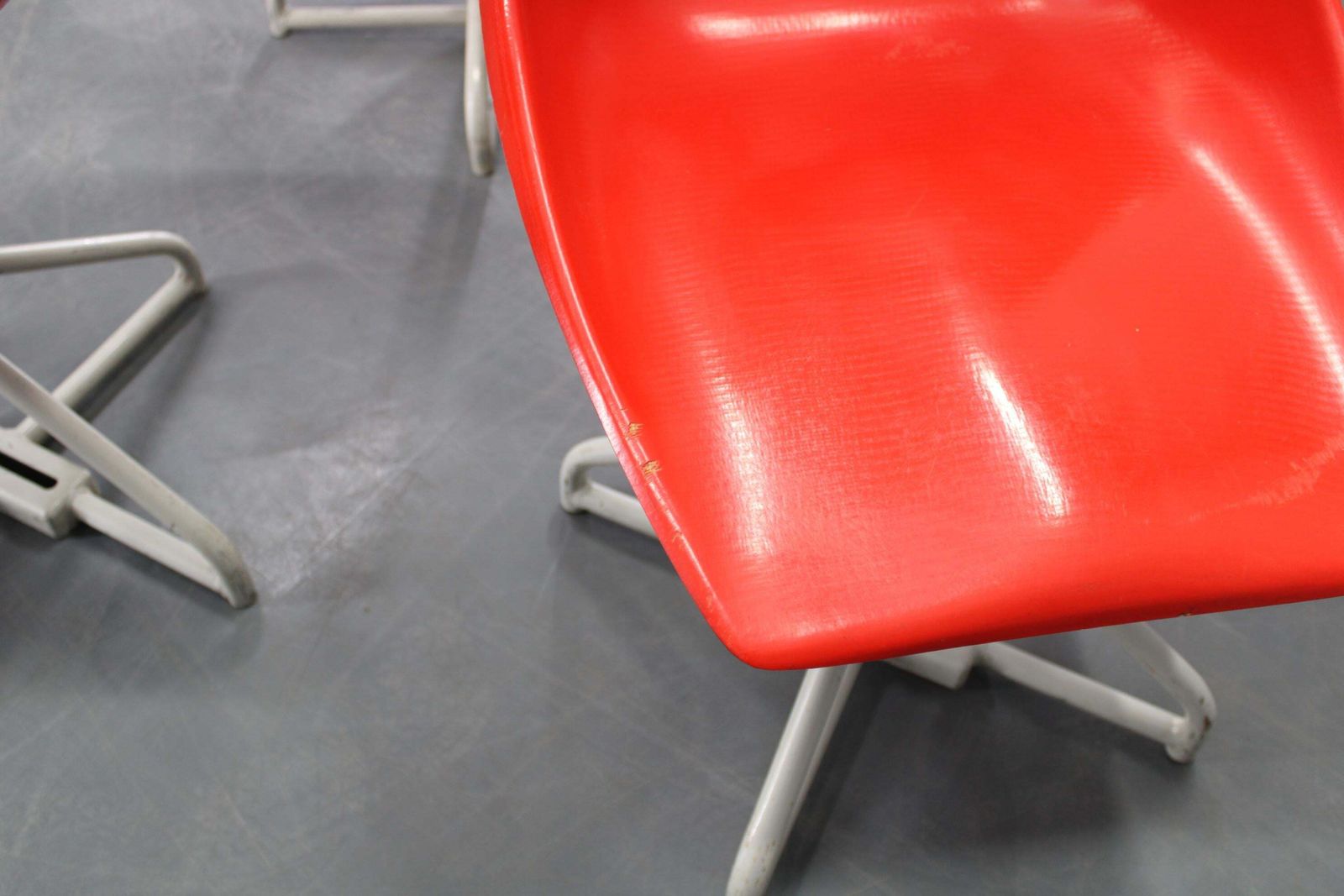 Furniture 1960s Miroslav Navratil Set Of Eight Fiberglass Chairs For Vertex, Czechoslovaki photo