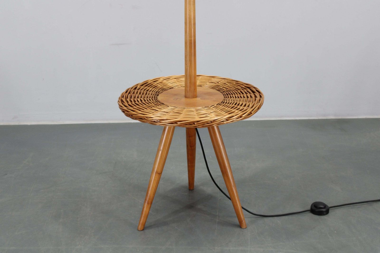 1970s Jan Kalous Wooden Floor Lamp For Uluv, Czechoslovakia photo Lighting