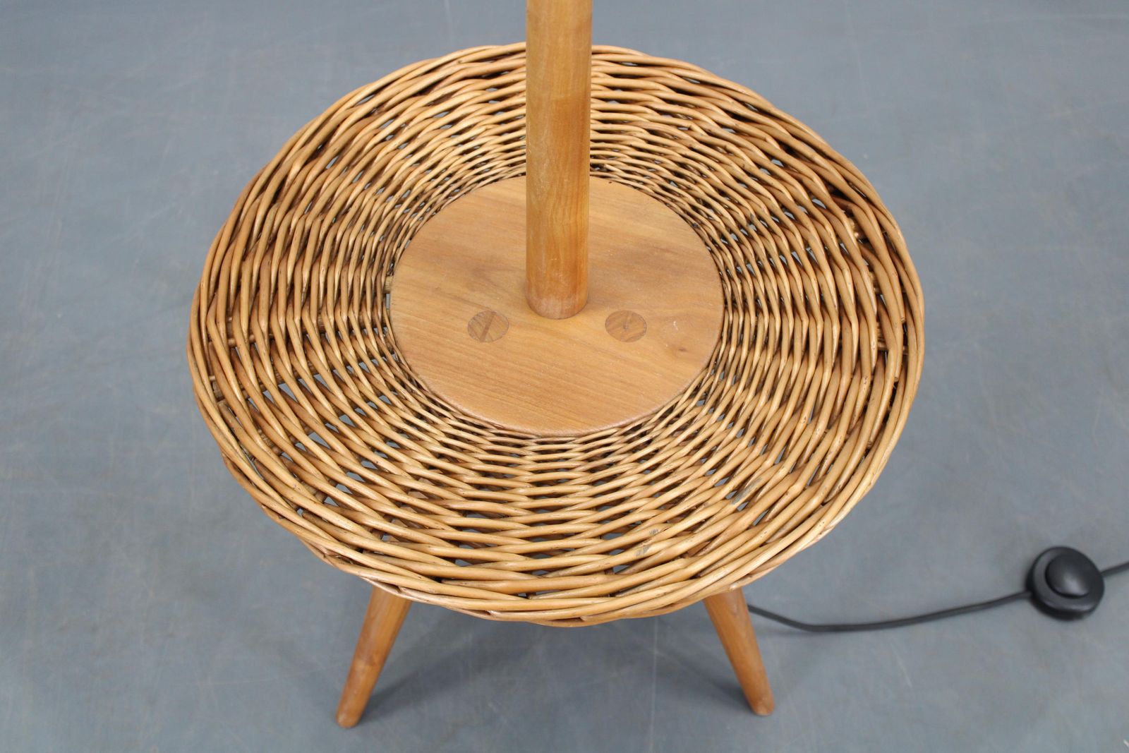 1970s Jan Kalous Wooden Floor Lamp For Uluv, Czechoslovakia photo vinterior