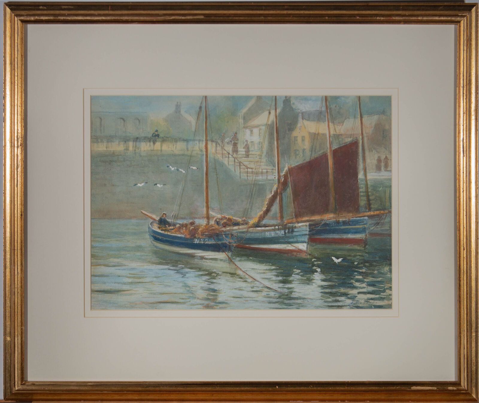 John Wynne Williams (B.1906)   Mid 20th Century Watercolour, A Whitby Coble