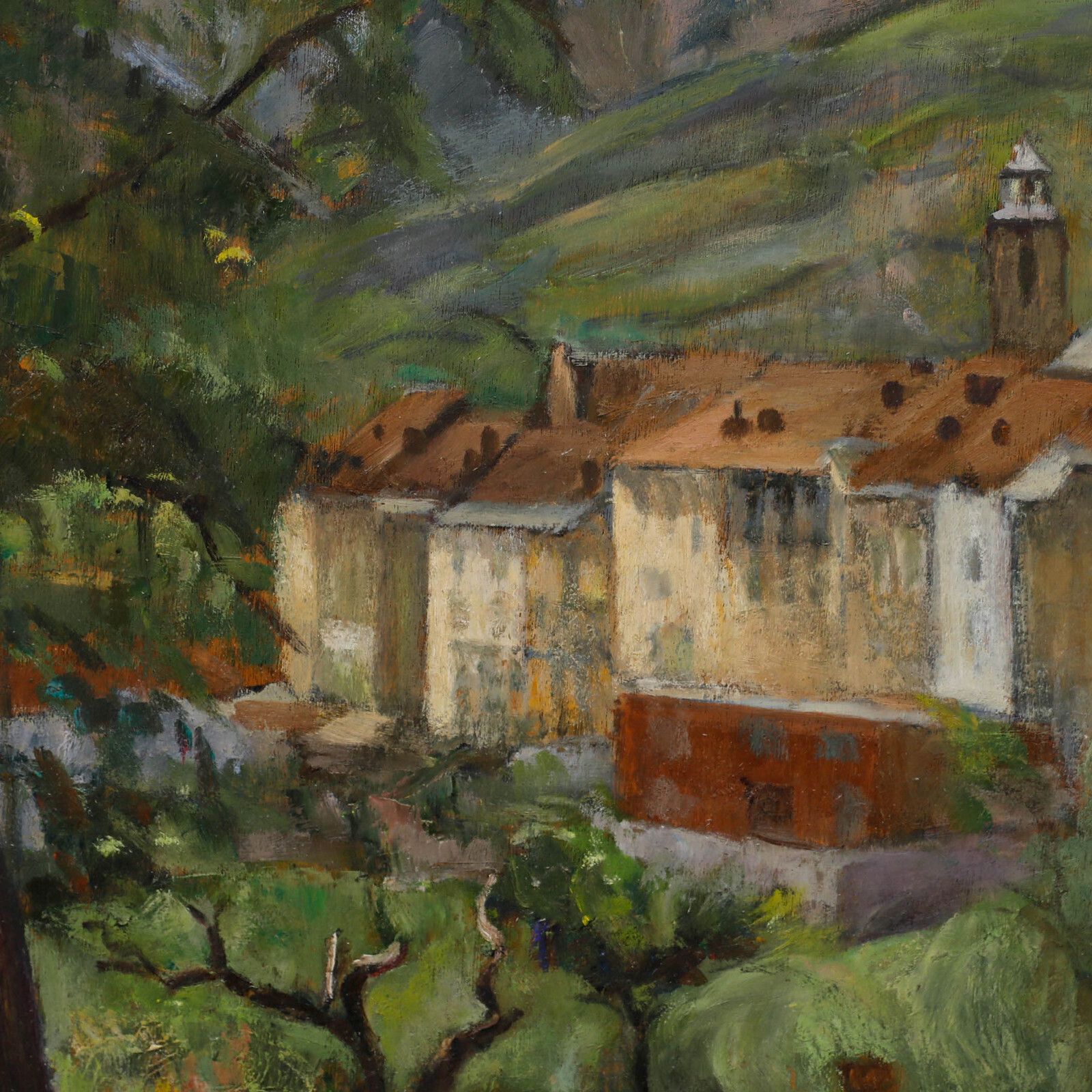 Cecile Hertz Eyrolles (1875 1974)   Mid 20th Century Oil, View Of The Valley photo Art
