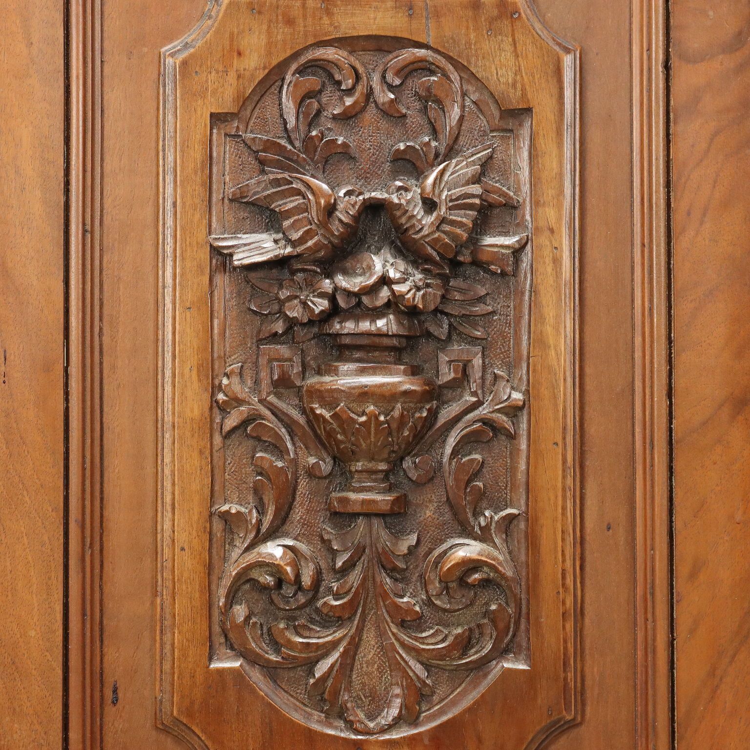 Cupboard Neo Renaissance Walnut Italy XIX Century photo vintage