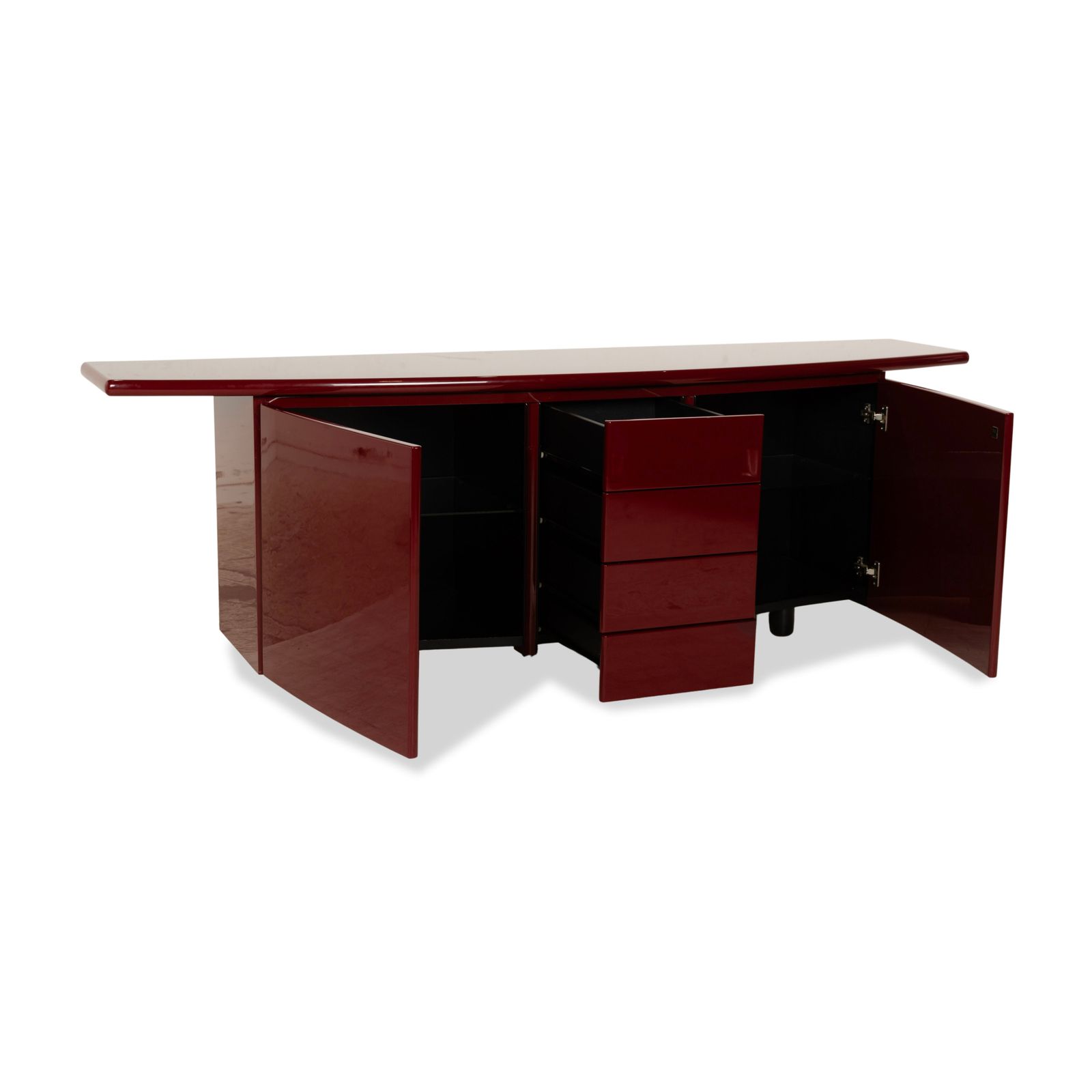 Wk Wohnen Tonda Wooden Sideboard Red photo for sale