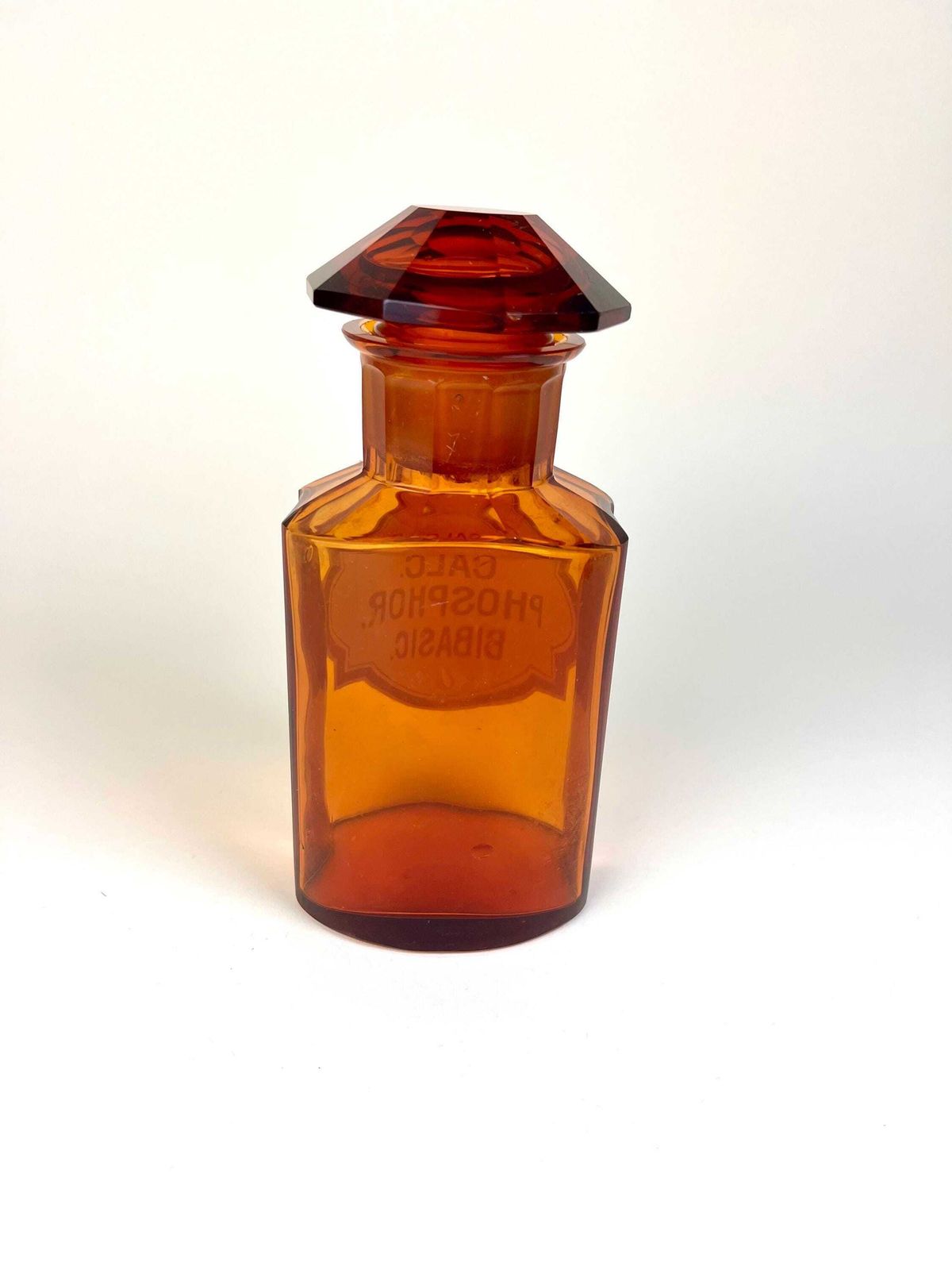 Vintage Amber Apothecary Brown Glass Jar Old Medicine Bottle, Potion Bottle Gift For Dark Academia Fan Gothic Aesthetic Deco photo 91.0