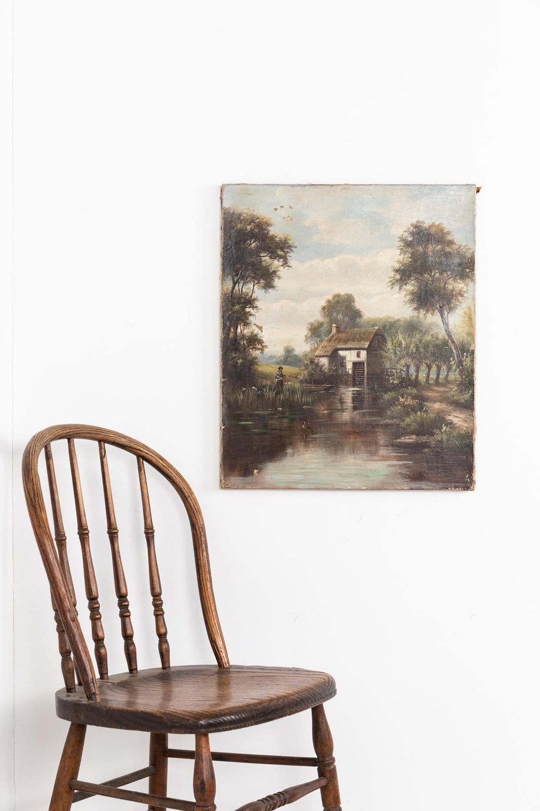 Early 20th Century Landscape Oil Painting photo Art