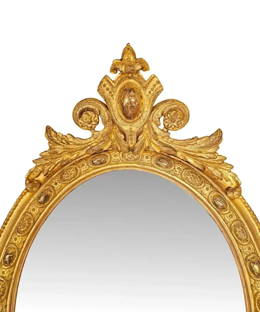A Fabulous 19th Century Giltwood Pair Of Neat Size Pier Mirrors photo furniture