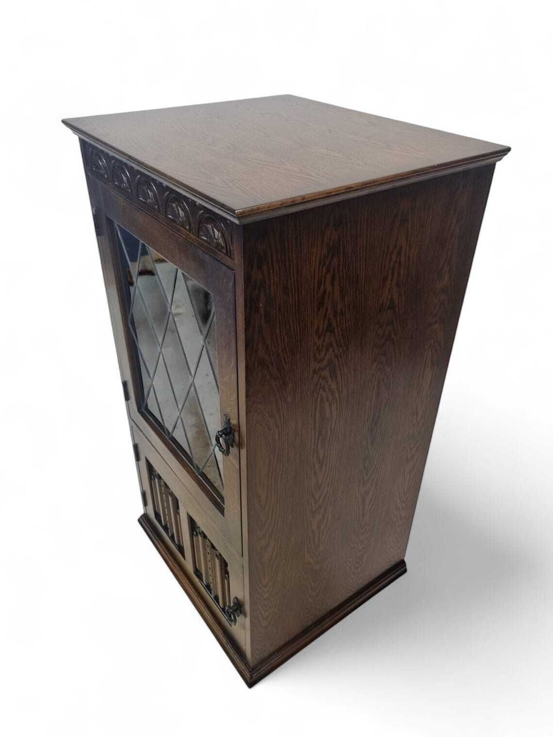 Vintage Old Charm Style Hi Fi Cabinet / Bookcase / Lifting Top / C1960 / photo furniture