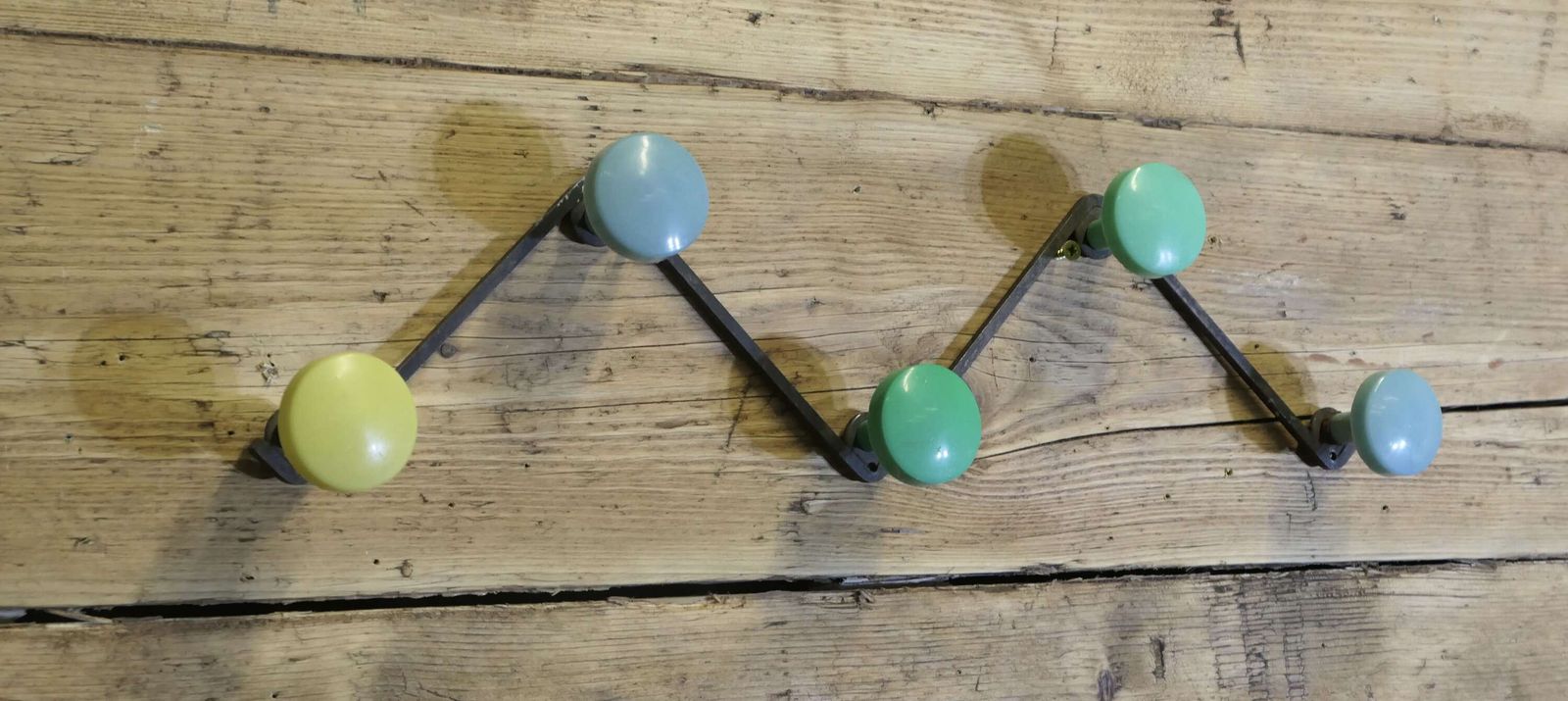 1950s Retro Style French Black W Coat Hooks photo Furniture