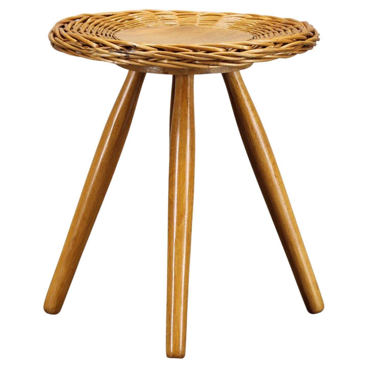 1970s Jan Kalous Wooden Stool For Uluv, Czechoslovakia