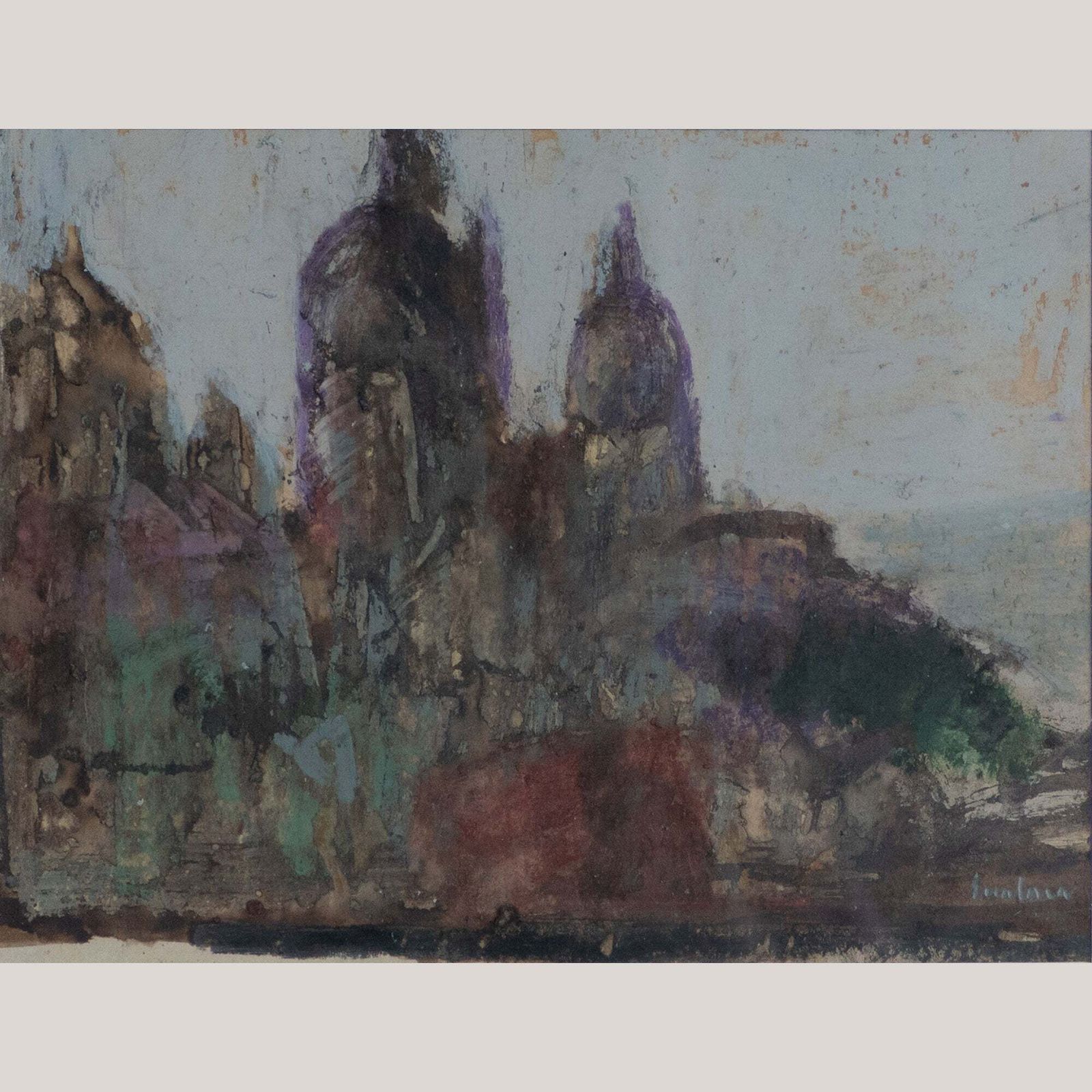Stadsgezicht, Mogelijk Barcelona – Onontdekt Impressionistisch Kunstenaar Van Hoog Niveau