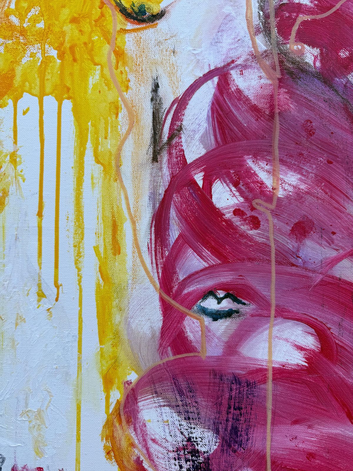 Nerea Chaos War And Peace Acrylic On Canvas Painting 2025 photo buy