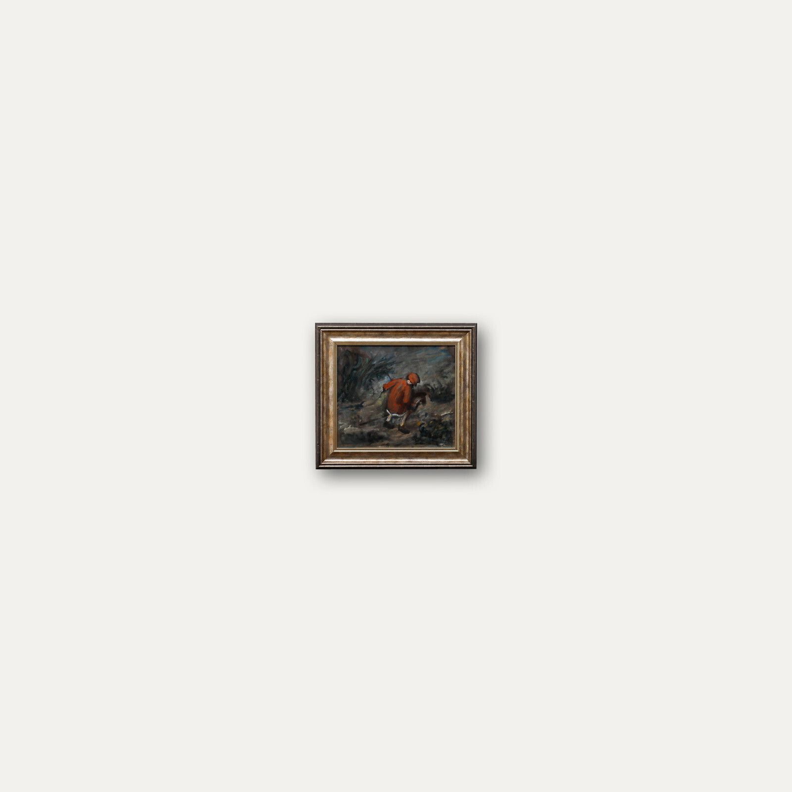 George Weissbort (1928 2013)   Framed 20th Century Oil, Child With Hobby Horse photo buy