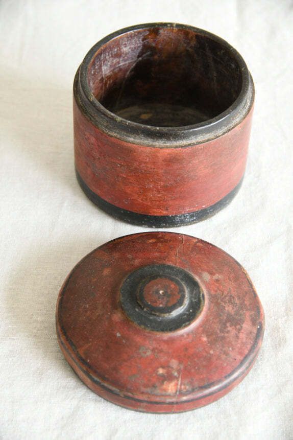 Indian Woodenware Pots, Oriental photo vintage