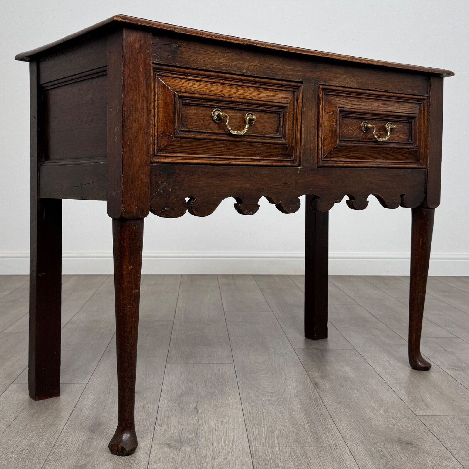 Antique 19th Century Jacobean Style Dresser Base In Oak photo vintage