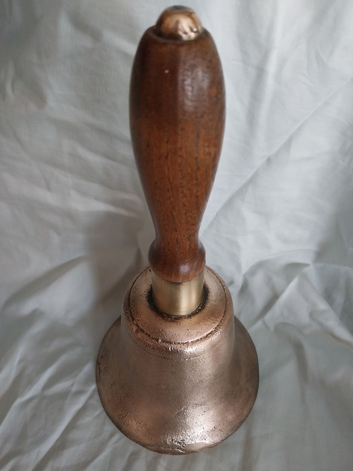 Brass Hand Bell / Bronze Railway Handbell Lms. 1930s. photo Home Fixtures