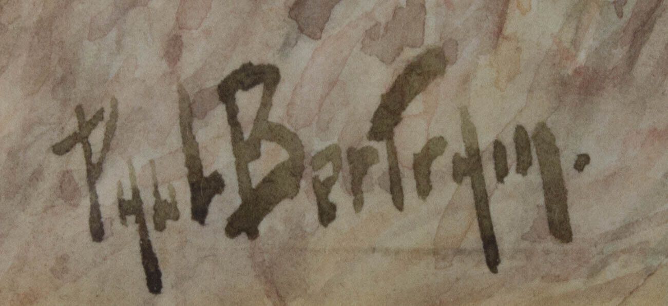 Paul Bertram (1868 1951)   Early 20th Century Watercolour, Silver Birch photo 98.0