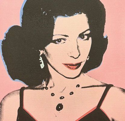 Andy Warhol, Portrait Of A Celebrity In Pink, 1980s, Print photo furniture