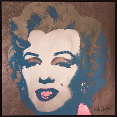 Andy Warhol – Diamond Dust Chestnut Pink 1980s, Ink & Paper photo furniture