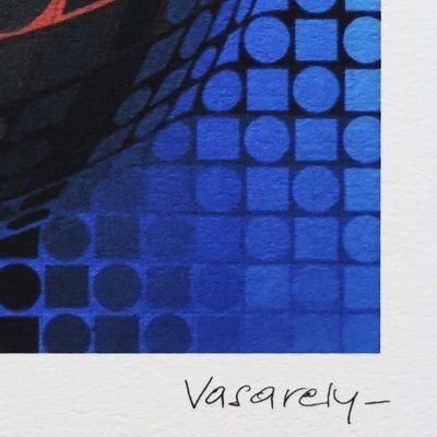 Victor Vasarely, Op Art Composition, Lithograph, 1970s photo 810.0