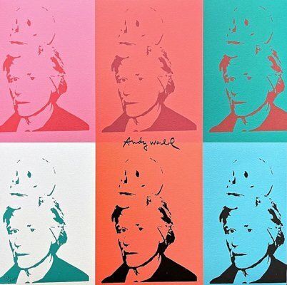 After Andy Warhol, 9x Self Portrait, 1980s, Print photo furniture