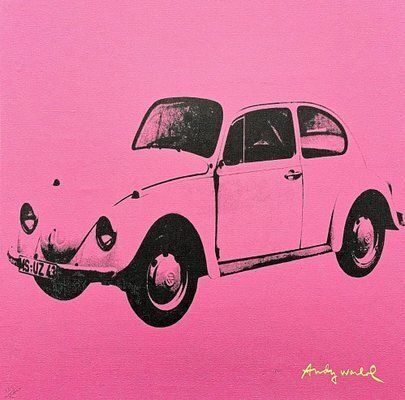 After Andy Warhol, Volkswagen Dark Pink, 1980s, Print photo furniture