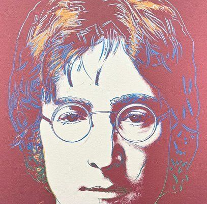 Andy Warhol, John Lennon Red Brown, 1980s, Print photo furniture