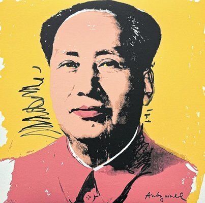Andy Warhol, Mao Zedong Orange Yellow, 1980s, Print