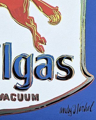 Andy Warhol, Mobilgas Blue, 1980s, Print photo Art