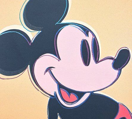 Andy Warhol, Mickey Mouse Brown Gold, 1980s, Print photo furniture