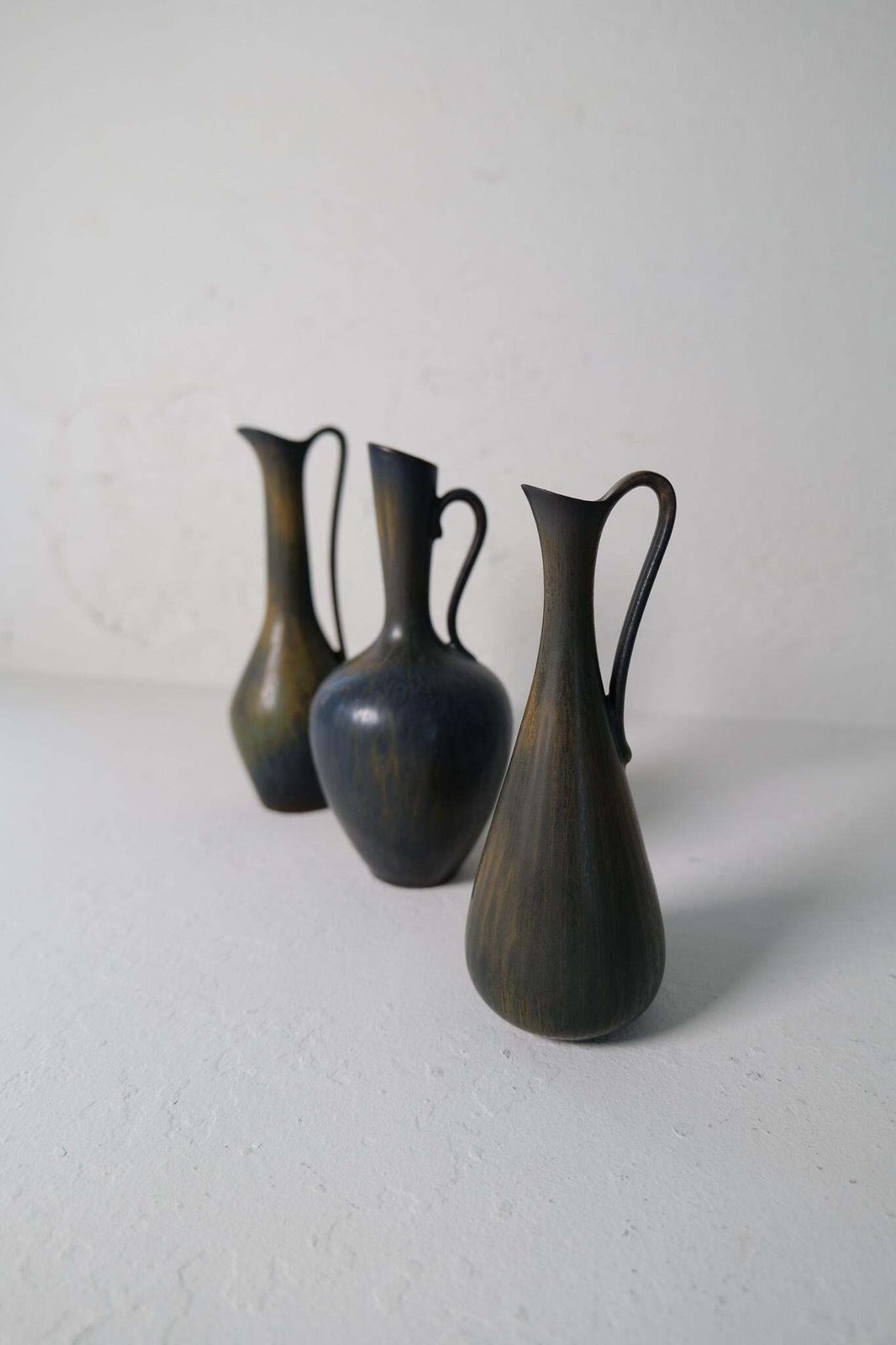 Collection Of 3 Ceramic Vessels By Gunnar Nylund Rörstrand Sweden, 1950s photo vinterior