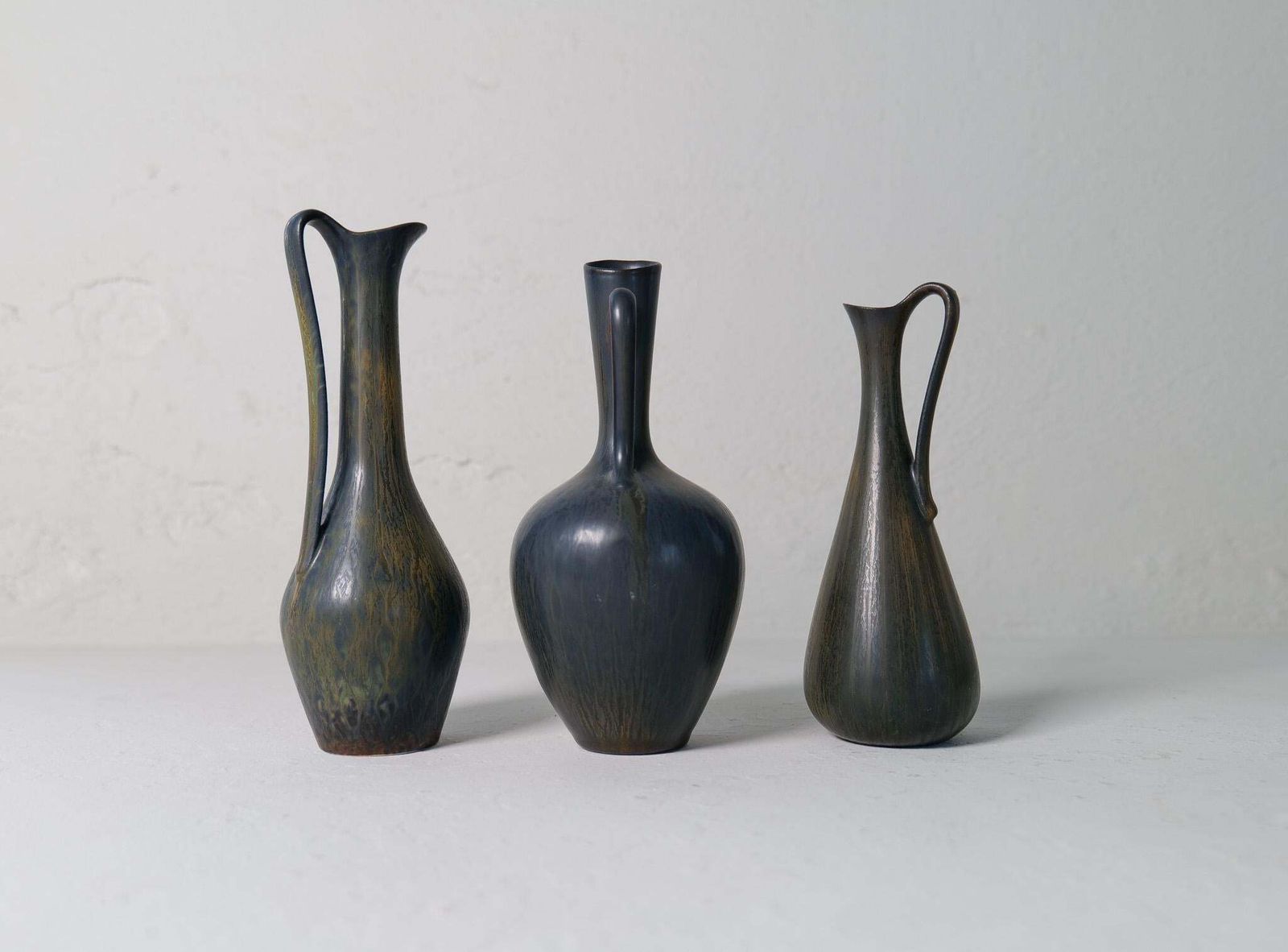 Collection Of 3 Ceramic Vessels By Gunnar Nylund Rörstrand Sweden, 1950s photo buy