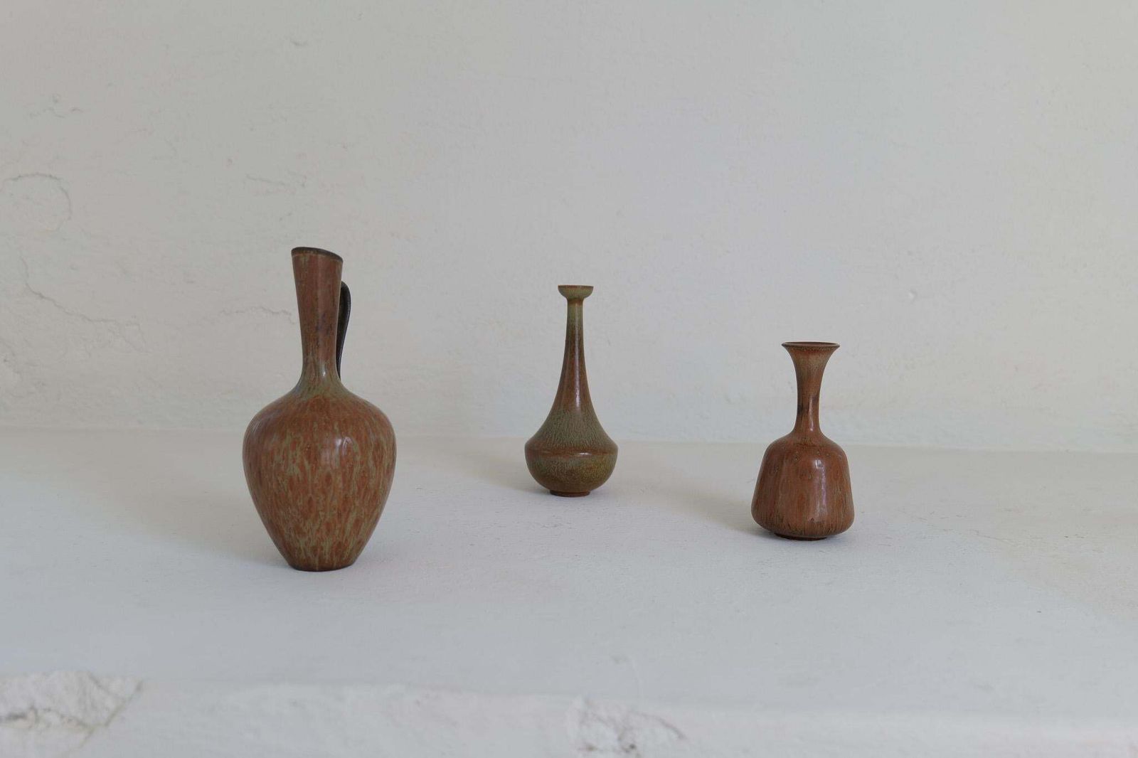 photo furniture Collection Of 3 Ceramic Vessels By Gunnar Nylund Rörstrand Sweden, 1950s