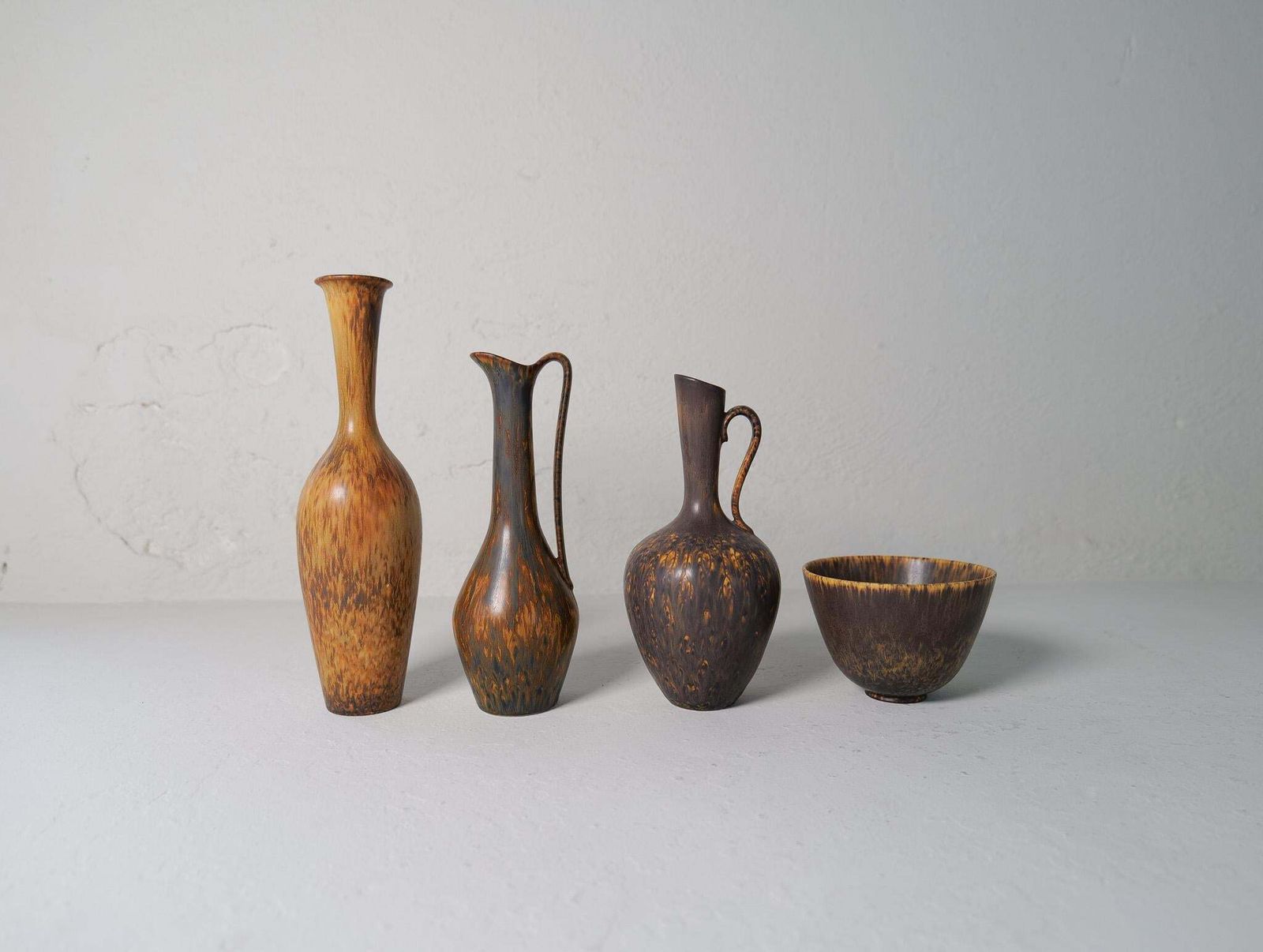 photo for sale Collection Of 4 Ceramic Vessels By Gunnar Nylund Rörstrand Sweden, 1950s